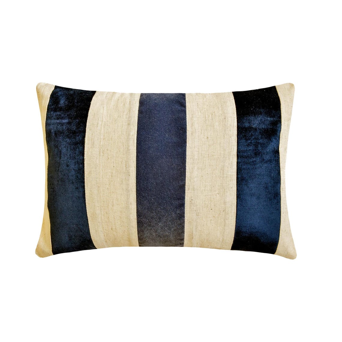 Swathe Navy Lumbar Pillow Cover