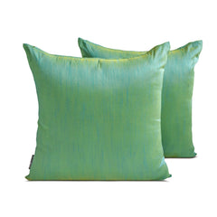 Aqua Yellow Luxury Throw Pillow Cover