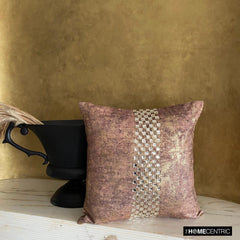 Gold Shards - Gold Velvet Throw Pillow Cover