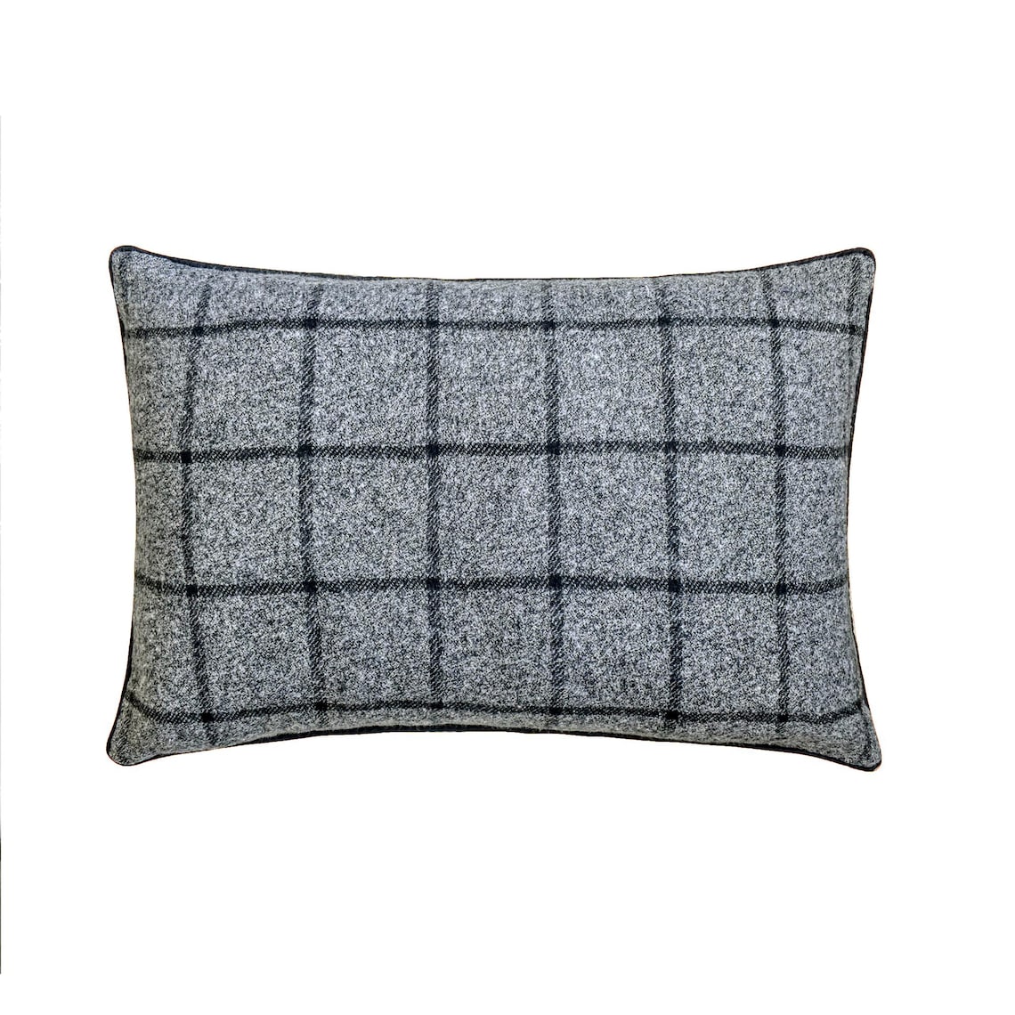 Woolly Plaid Lumbar Pillow Cover