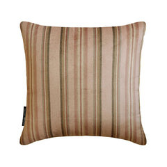 Stripe Flow Pink - Pink Velvet Stripes Throw Pillow Cover