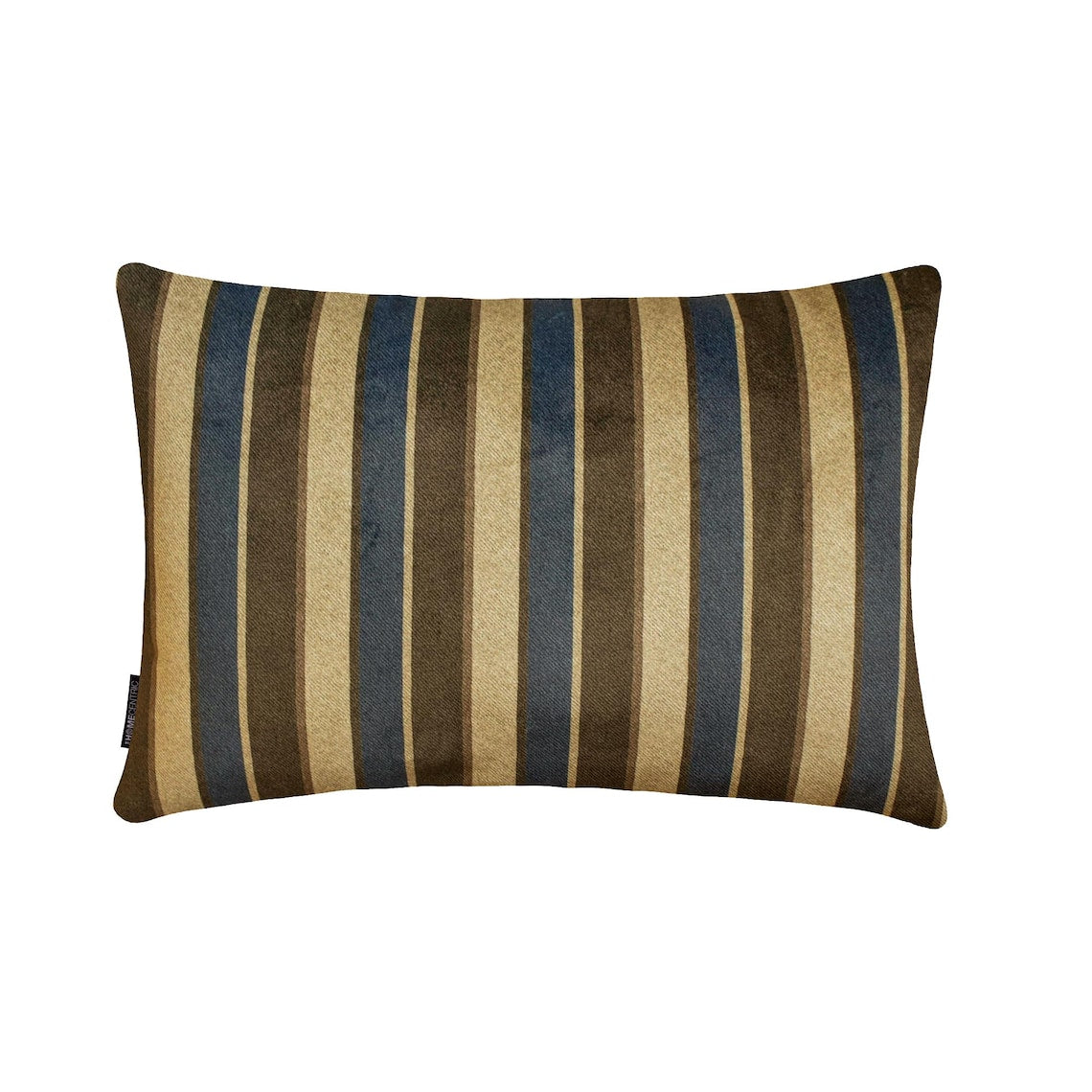 Linear Stripe Blue Lumbar Pillow Cover