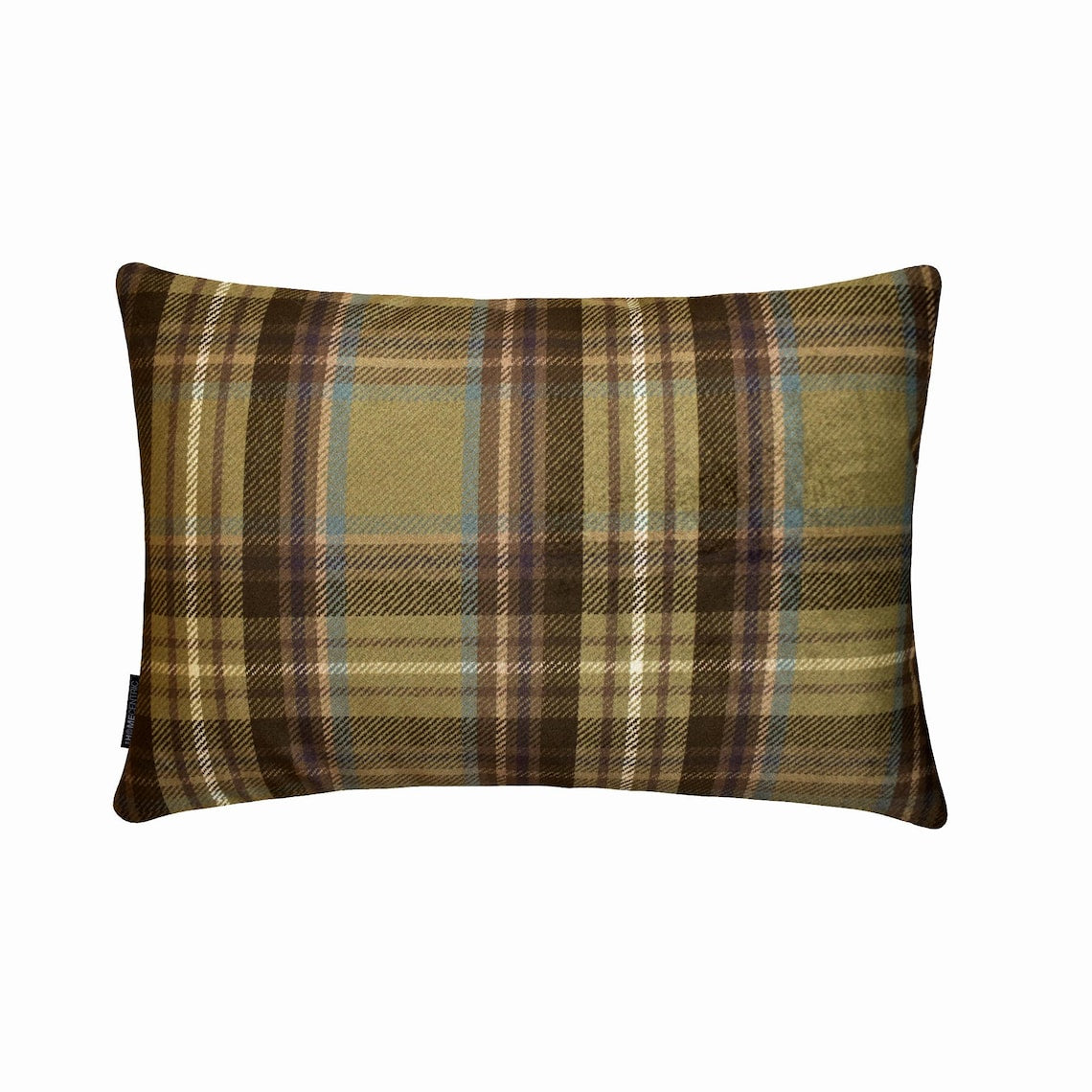 Plaidflow Olive Lumbar Pillow Cover