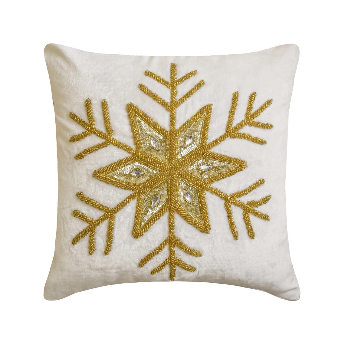Gold Flake Throw Pillow Cover