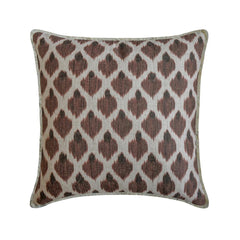 Cozy Critters - Brown Jacquard Autumn Throw Pillow Cover
