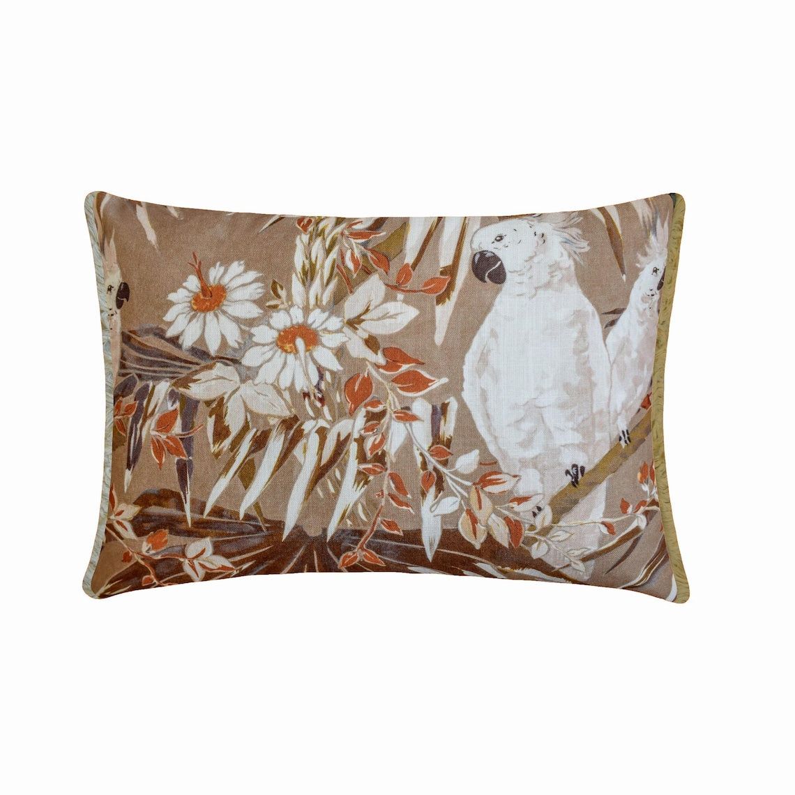 Autumn Cockatoo Lumbar Pillow Cover