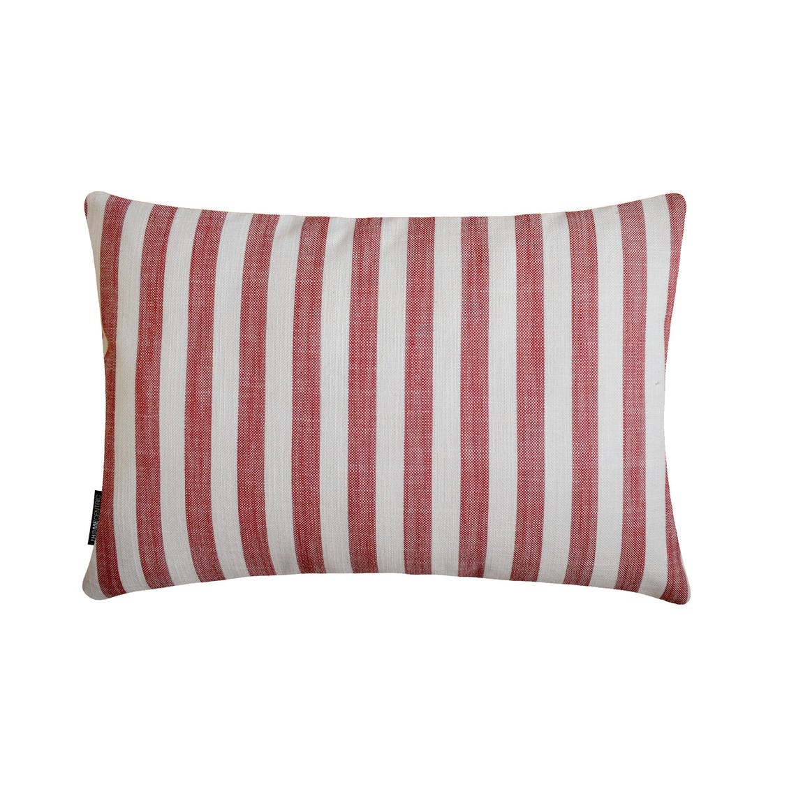 Lush Lines Red Lumbar Pillow Cover