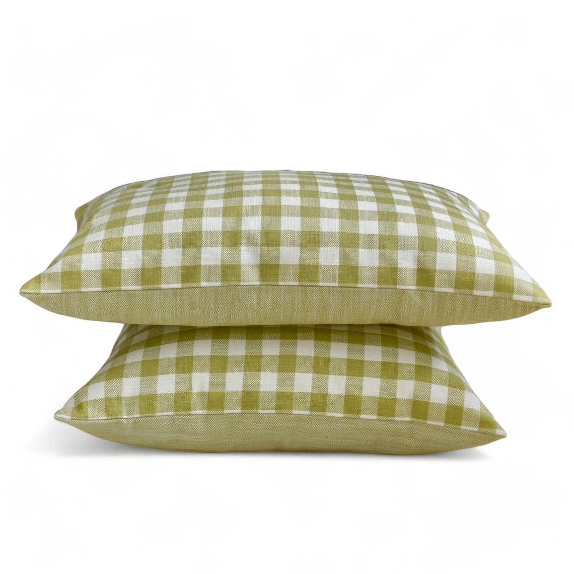 Grid Loom Verde - Green Cotton Decorative Lumbar Pillow Cover