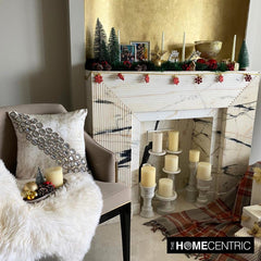 Crystalline Aura - Gold Velvet Foil Handmade Throw Pillow Cover