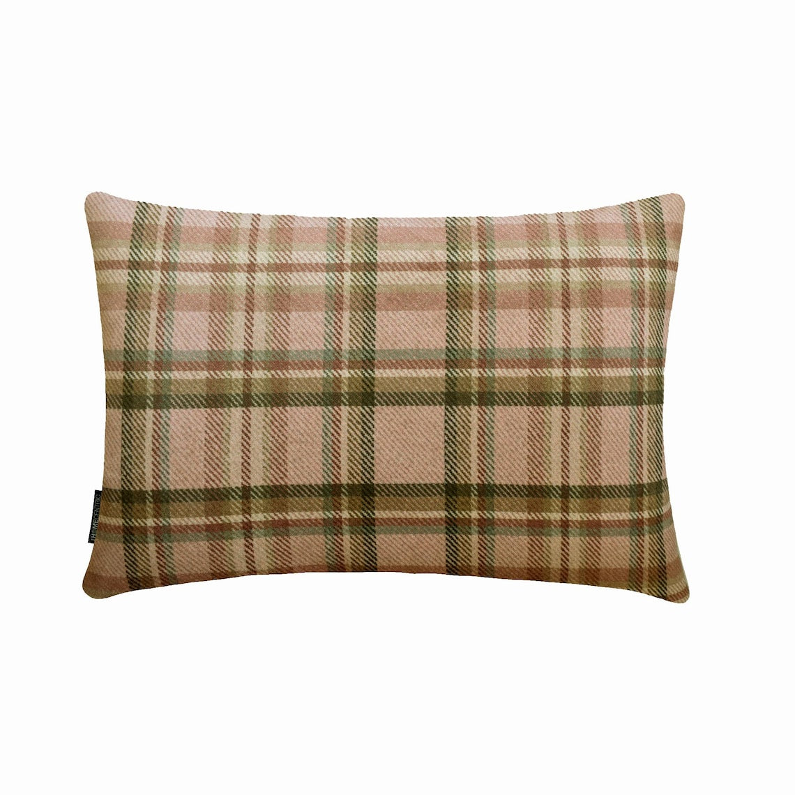 Plaidflow Pink Lumbar Pillow Cover