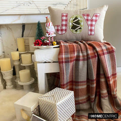 Beige Linen Decorative Lumbar Pillow Cover - Joy