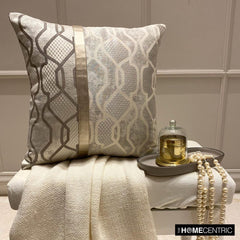 Multitude Luxe - Gold Silk Throw Pillow Cover