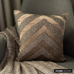 Brown Summit Throw Pillow Cover