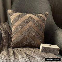 Brown Summit - Brown Velvet Decorative Euro Sham
