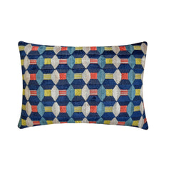 Blue Rhythms - Blue Velvet  Lumbar Pillow Cover