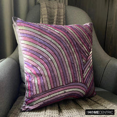 Plum Cheer - Plum Art Silk Throw Pillow Cover