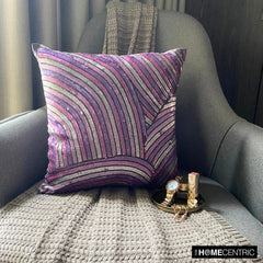 Plum Cheer - Plum Art Silk Throw Pillow Cover