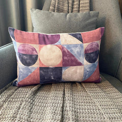Canvas Tints Violet - Violet & Purple Cotton Canvas Lumbar Pillow Cover