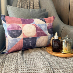 Canvas Tints Violet - Violet & Purple Cotton Canvas Lumbar Pillow Cover