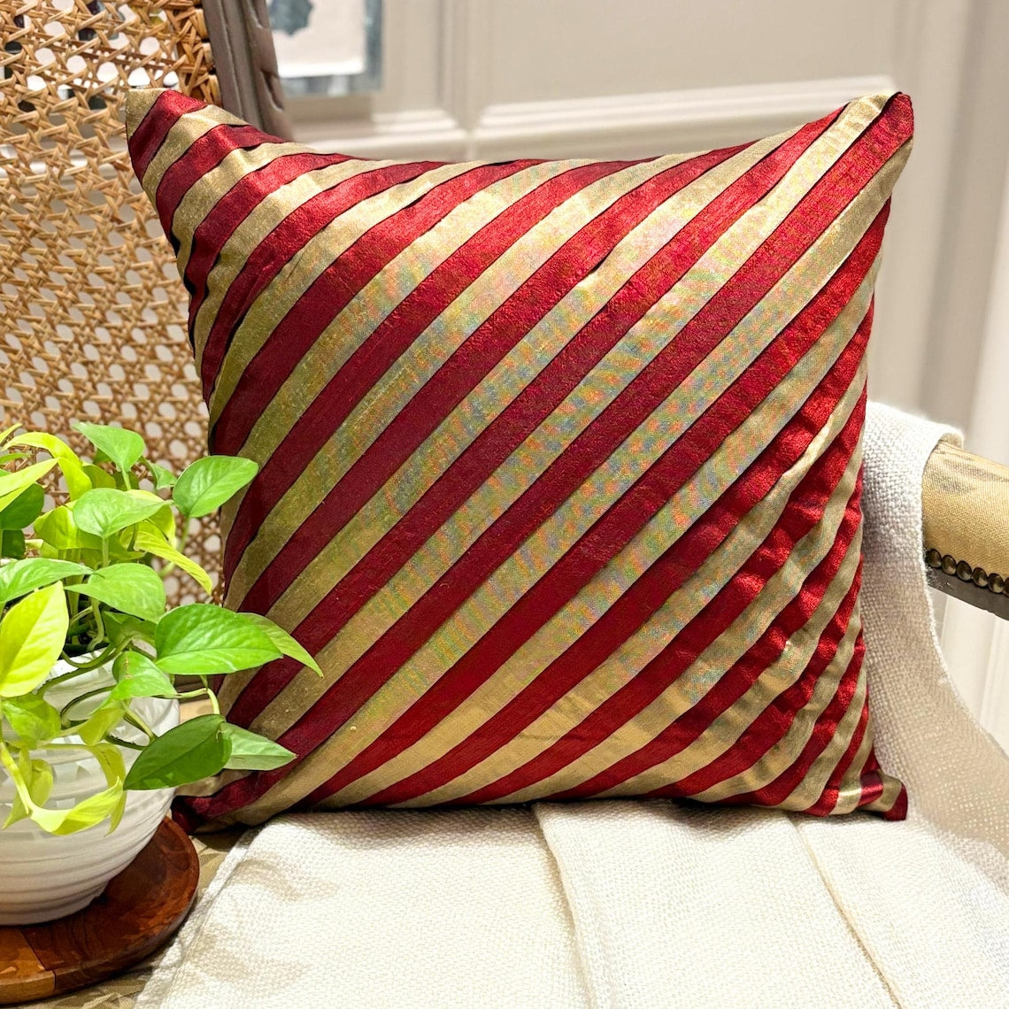 Unfolding Red Copper Euro Sham