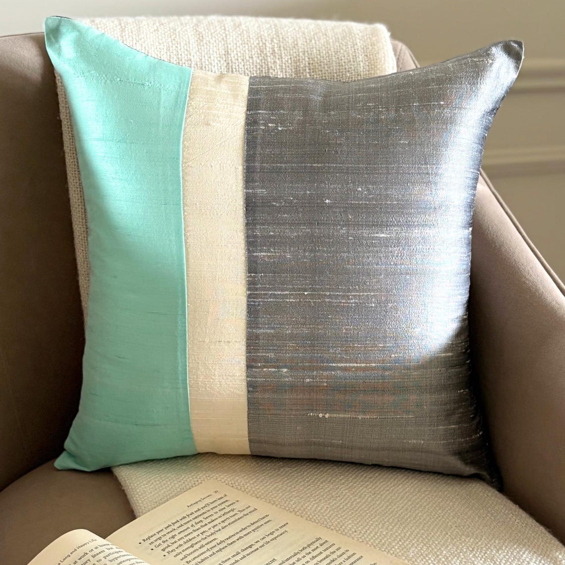 Splendour Sea Green Decorative Euro Sham
