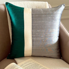 Splendour Green Throw Pillow Cover