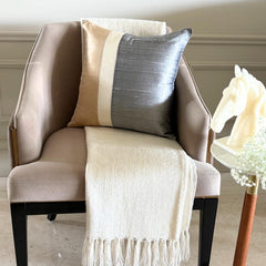 Splendour Gold Throw Pillow Cover