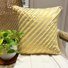 Unfolding Yellow Euro Sham