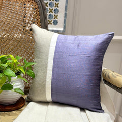 Purple Silkastic  - Purple Silk & Linen Decorative Euro Sham