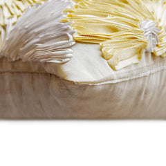 Dandelion - Ivory Art Silk Decorative Euro Sham