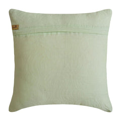 Mint Dynasty - Pastel Green Cotton Linen Throw Pillow Cover