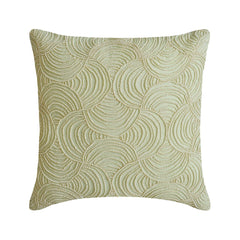 Mint Dynasty - Pastel Green Cotton Linen Throw Pillow Cover