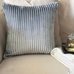 Gray Lines Throw Pillow Cover