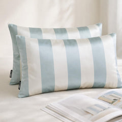Ice Stripe Delight Lumbar Pillow Cover