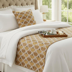 Autumn Bloom Decorative Bed Runner with Pillow Cover