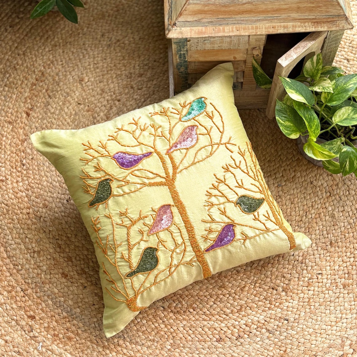 Pigeon Love Pillow Cover