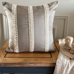 Pearl Bound Throw Pillow Cover