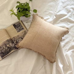Jute Classic Throw Pillow Cover