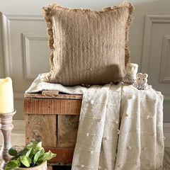 Jute appeal Decorative Euro Sham