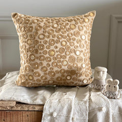 Jute Centric - Natural Beige Cotton Linen Throw Pillow Cover