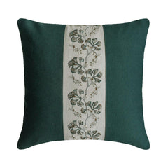 Teal Linen Throw Pillow Cover - Teal Reverie