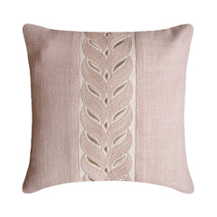 Pink Linen Throw Pillow Cover - Blush Heirloom