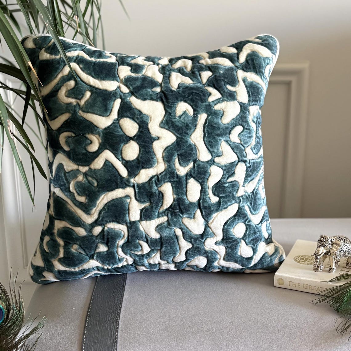 Medhakara Throw Pillow Cover