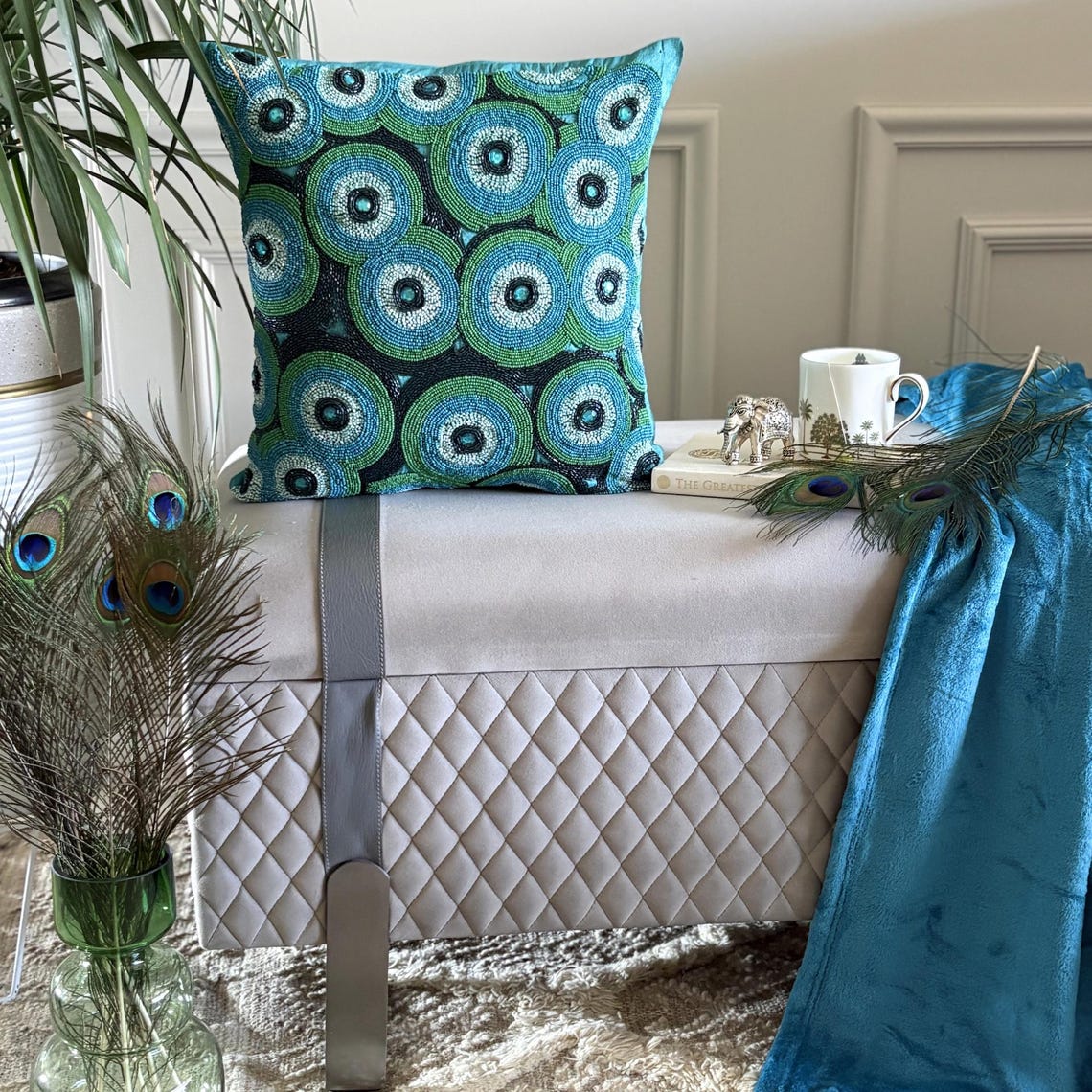 Sea Tornado Silk Euro Sham Cover