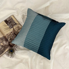 Shades Of Teal - Teal Blue Art Silk Throw Pillow Cover