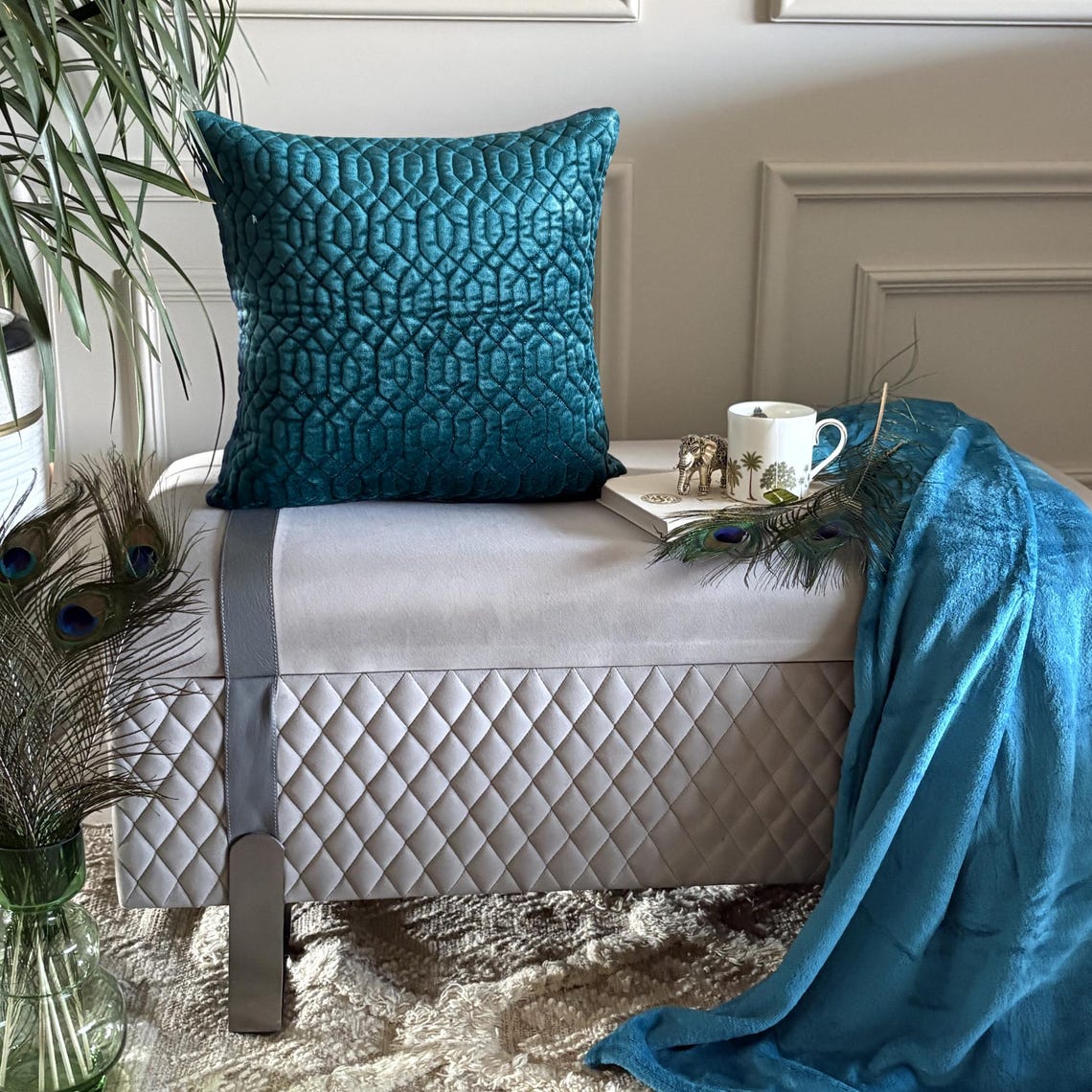 Irresistible Teal Decorative Euro Sham