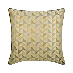 Beige Moire Effects - Beige Silk Throw Pillow Cover