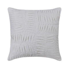 Free Spirit - White Cotton Linen Decorative Euro Sham