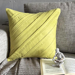 Contemporary Apple Green - Apple Green Faux Suede Decorative Euro Sham