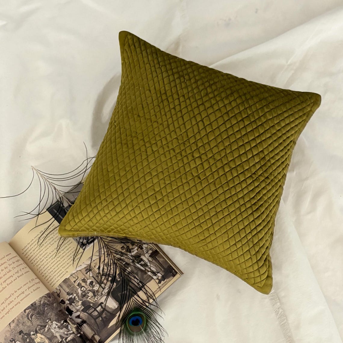 Chartreuse Energy Throw Pillow Cover
